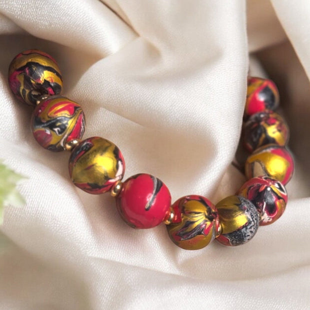 Rasika Statement Necklace in Pink